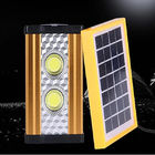 Luz solar com bateria e conectores USB multifunção para iluminação de emergência