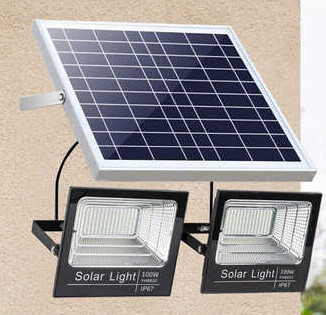 luz de inundação 100W solar para o jardim que ilumina a proteção IP65