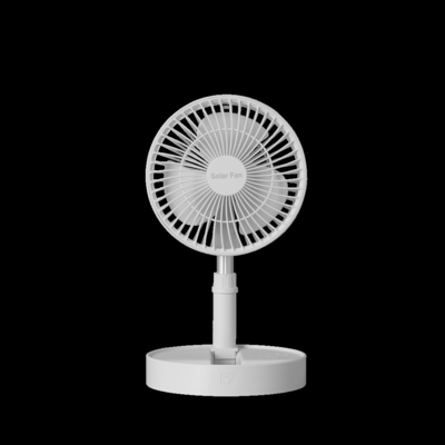 Fã retrátil portátil com a luz da noite que dobra a bateria sem fio 5200mah do Abs pequena