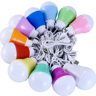5w 5v lâmpadas LED interiores com fio e cabo USB para a família de férias