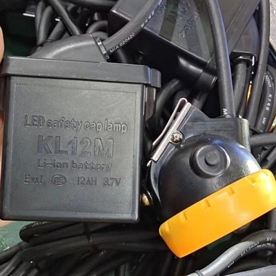 KL12LM 12AH LED Mining Cap Lamp Lâmpada de cabeça à prova d'água bom para todos os tipos de mineração incluem mineração subterrânea