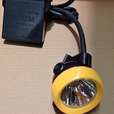 KL12LM 12AH LED Mining Cap Lamp Lâmpada de cabeça à prova d'água bom para todos os tipos de mineração incluem mineração subterrânea