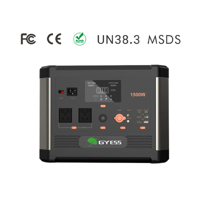 central elétrica de bateria 1.5kw portátil com painel solar