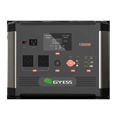 central elétrica de bateria 1.5kw portátil com painel solar