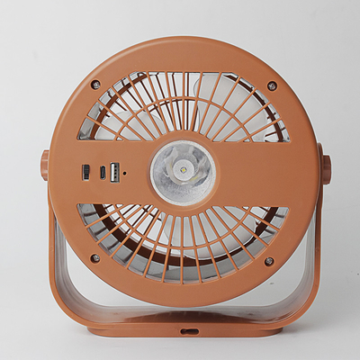 Ventilador de mesa portátil USB recarregável com controle remoto com luz noturna para acampamento ou uso familiar