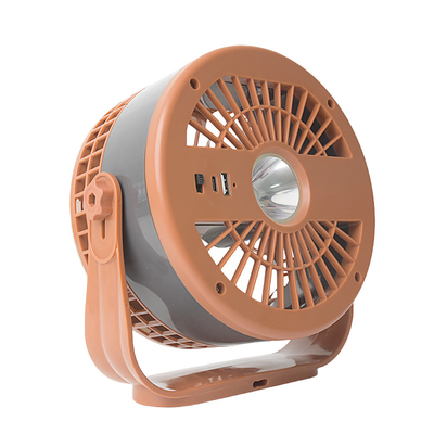 Ventilador de mesa portátil USB recarregável com controle remoto com luz noturna para acampamento ou uso familiar