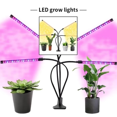 Lâmpada de crescimento de plantas de clipe de espectro completo dimmavel com luzes vermelhas e azuis para estufas ou plantas de interior