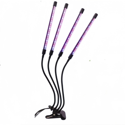 Lâmpada de crescimento de plantas de clipe de espectro completo dimmavel com luzes vermelhas e azuis para estufas ou plantas de interior