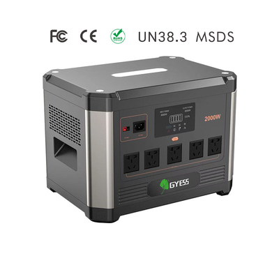 Fonte de alimentação de veículo de grande capacidade de 2000 W com vários métodos de carregamento