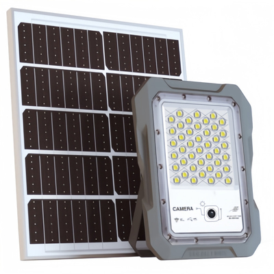 CCTV de alta qualidade 100w 200w 300w 500w 800w Luz de segurança de parede com 1440P Câmera para uso externo