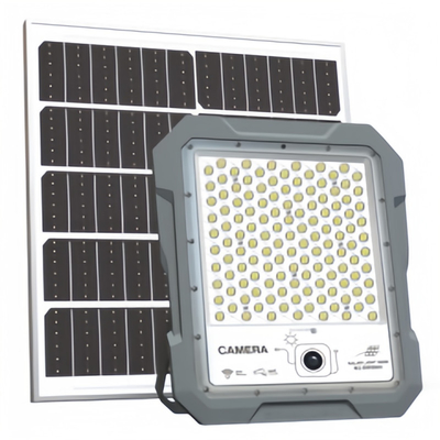CCTV de alta qualidade 100w 200w 300w 500w 800w Luz de segurança de parede com 1440P Câmera para uso externo