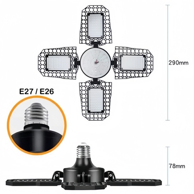 E26 E27 Espectro completo Vermelho Azul Branco Quente LED Foldável Luz de Crescimento para estufas ou agricultura interior
