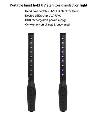 Alumium portátil conduziu a esperança de vida germicida da fonte de alimentação IP44 da lâmpada SMD 2835 USB 8000H