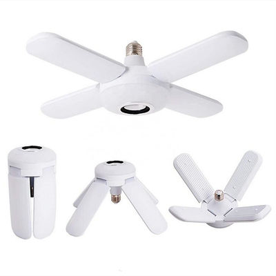 Quatro lâmpada da música da pá do ventilador 20w da folha Bluetooth, ampolas conduzidas internas Cri80