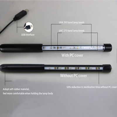 esterilizador Handheld conduzido UVC do OEM do cabo 2W 5V de 20cm