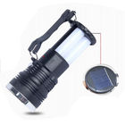 SMD2835 tocha conduzida solar recarregável da lanterna elétrica da bateria Ip55 impermeável para a barraca