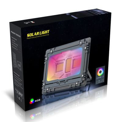 Luz de inundação solar IP66 de Bluetooth 60w Rgb para o partido da família do jardim da jarda