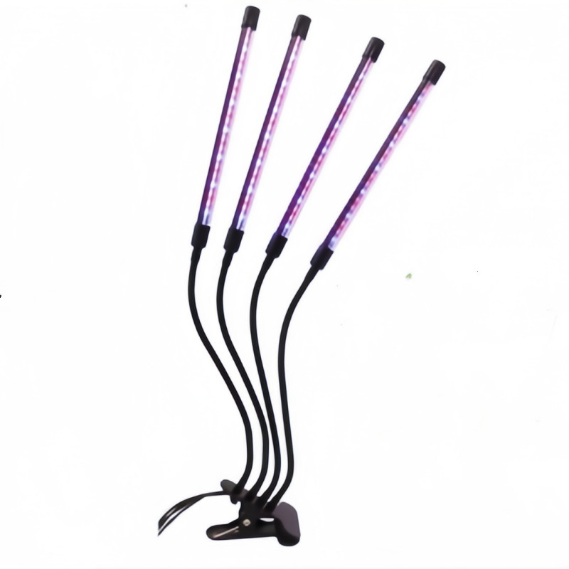 Lâmpada de crescimento de plantas de clipe de espectro completo dimmavel com luzes vermelhas e azuis para estufas ou plantas de interior
